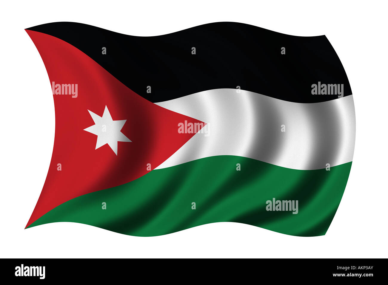 Flag of Jordan Stock Photo Alamy