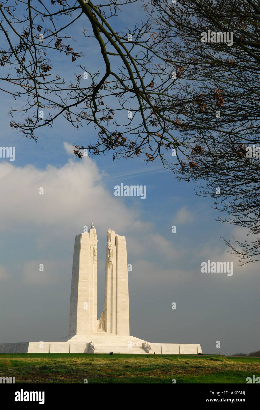 Vimy Ridge Monument, Canadian war memorial, France Stock Photo - Alamy