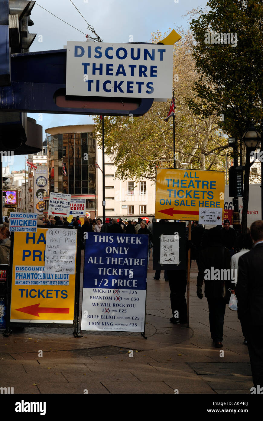 Discount theatre tickets London Stock Photo Alamy