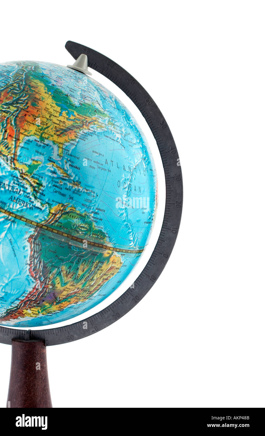 Globe map north america hi-res stock photography and images - Alamy