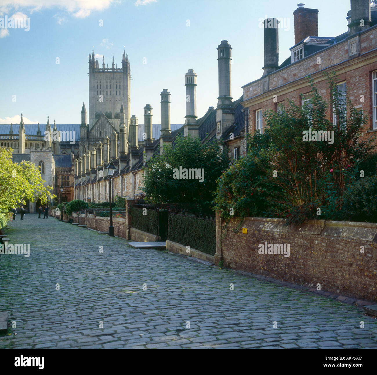 The Vicar's Close, Wells Somerset England Stock Photo