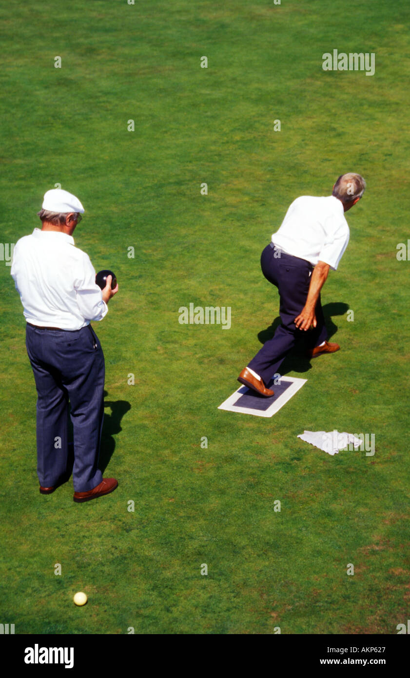 Crown Green Bowling Stock Photo - Alamy