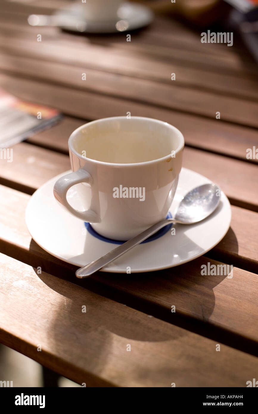 Empty coffee cup still life Stock Photo