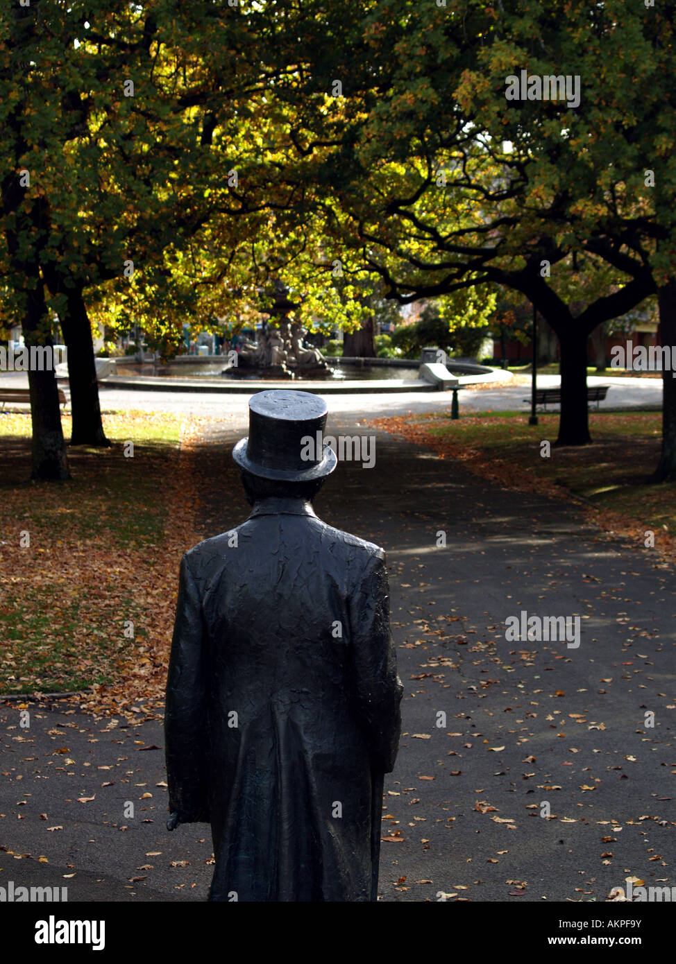 Statue Launceston Tasmania Stock Photo Alamy