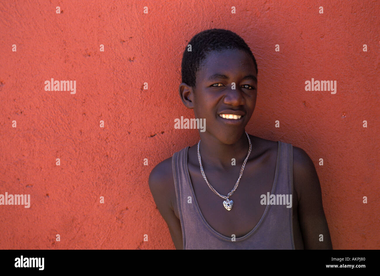 Namibian teenager Stock Photo
