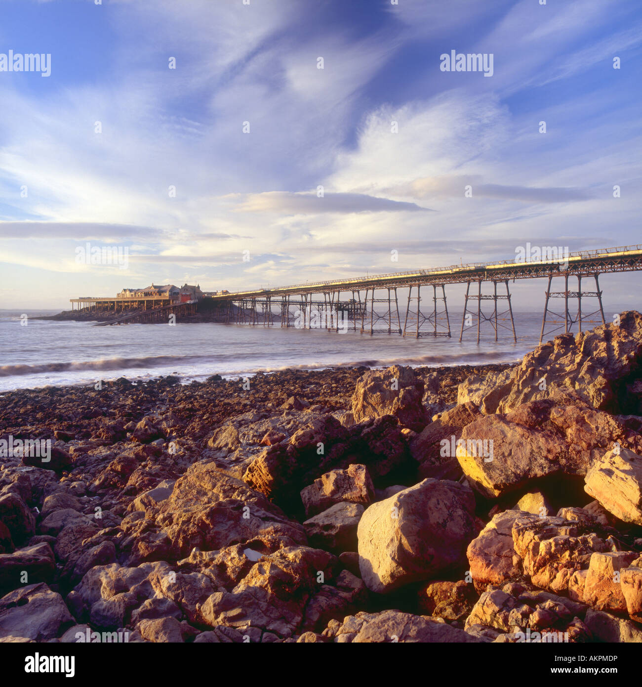 Birnbeck Pier at Anchor Head, WestonsuperMare "North Somerset Stock
