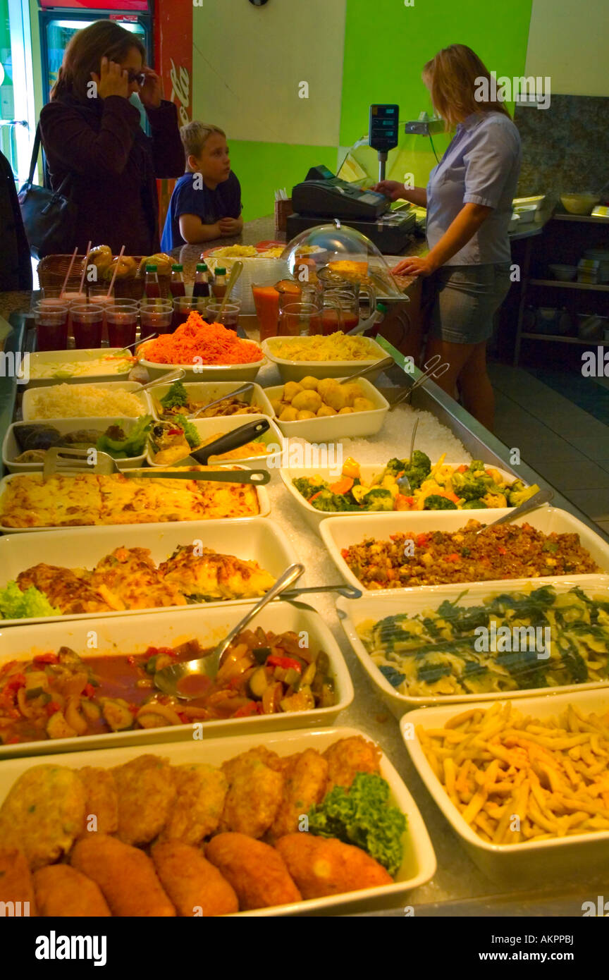 Vegetarian restaurant along Nowy Swiat street in central Warsaw Poland