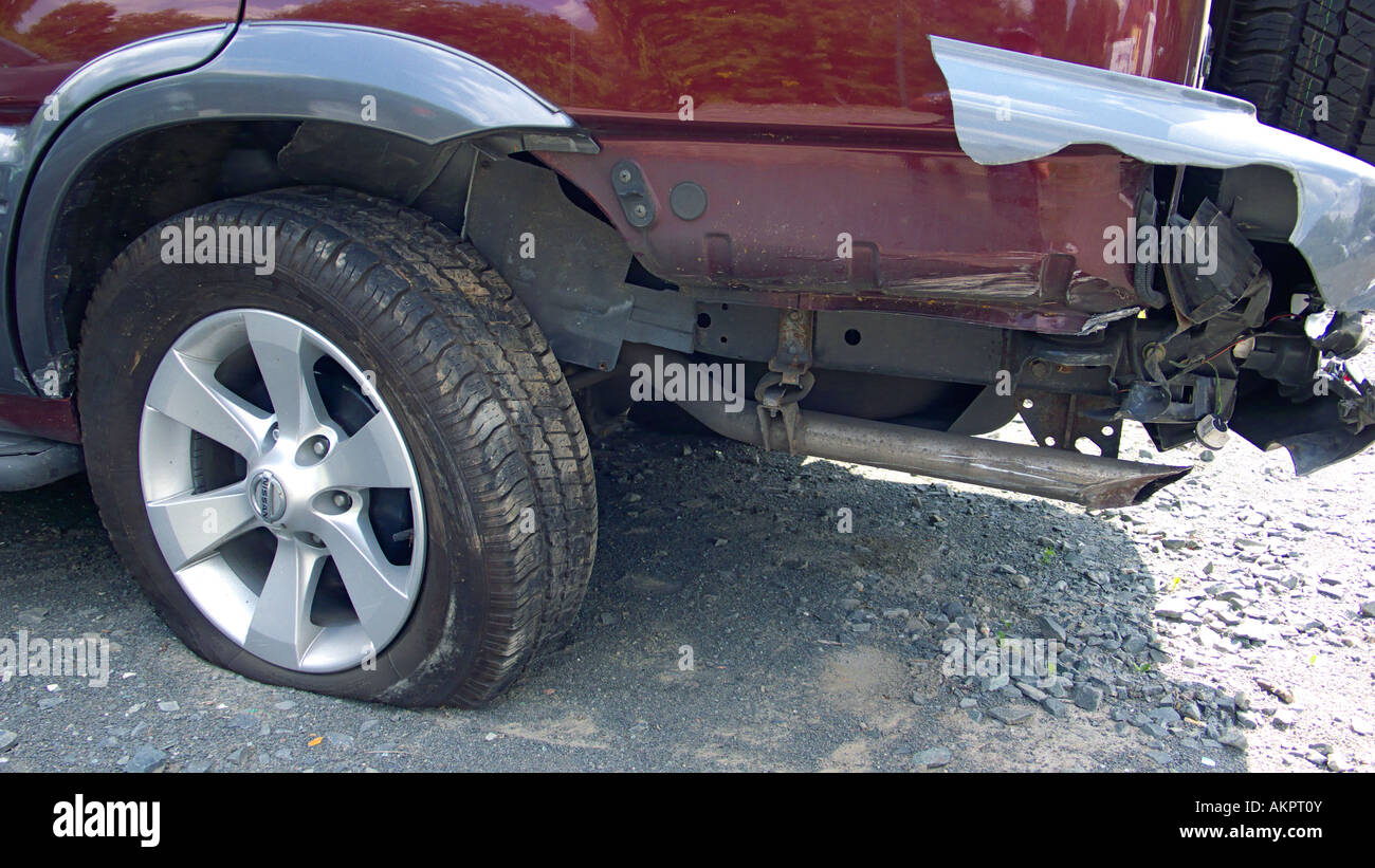 traffic, accident, rearend collision, damage, damaging, total loss
