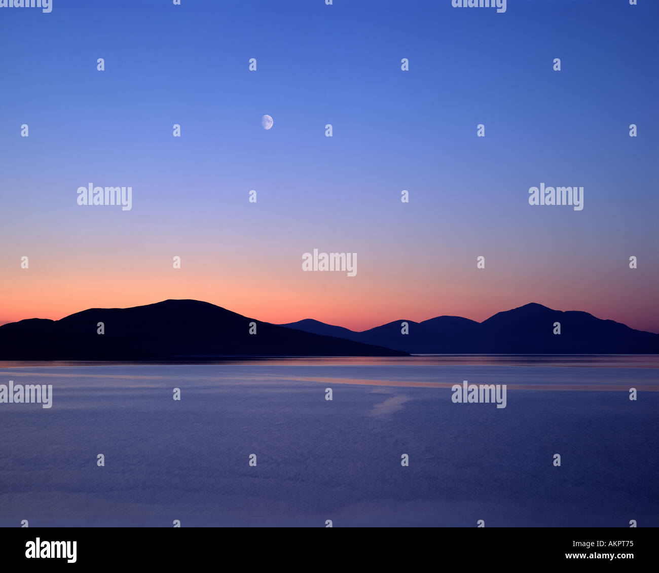 GB - WESTERN ISLES: Sound of Taransay seen from Isle of Harris Stock Photo