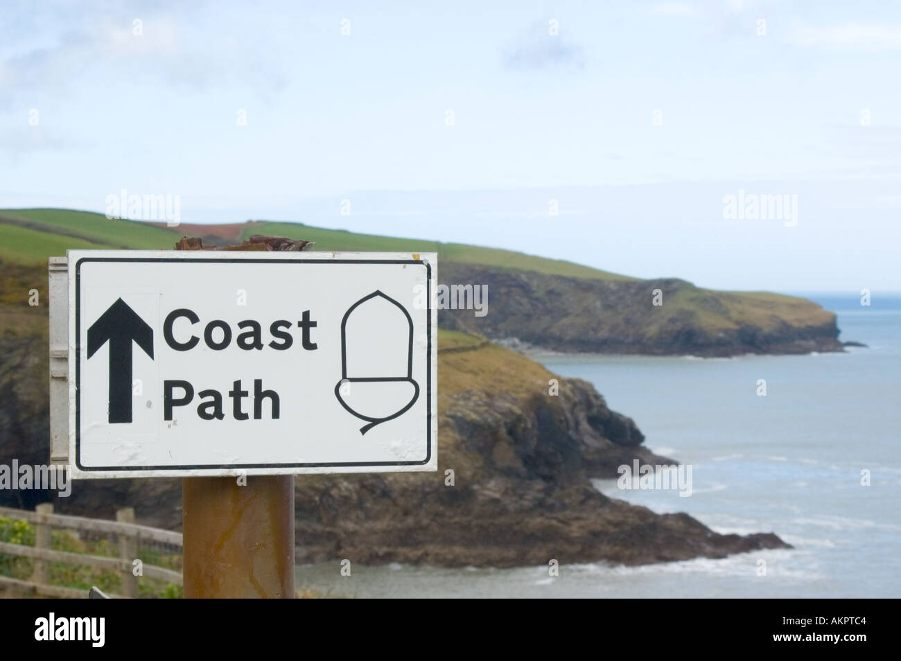 Cornish Coastal Path Stock Photo Alamy