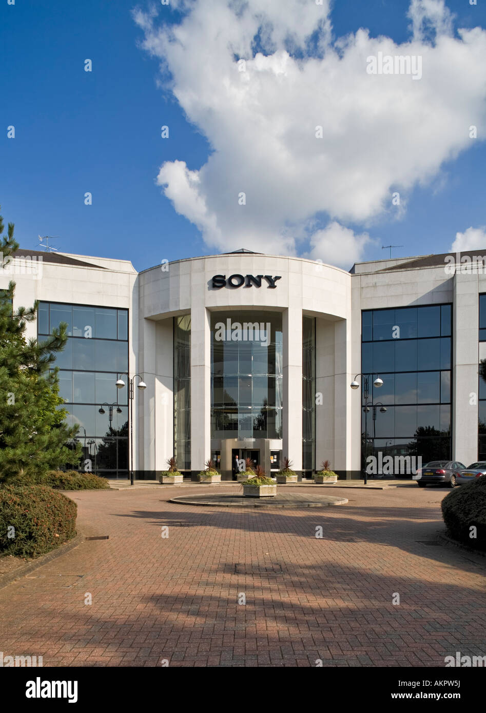 Sony offices at The Heights Brooklands Weybridge Business Park Stock Photo