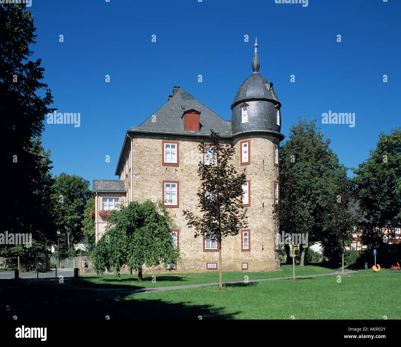 Schloss Werdorf in Asslar-Werdorf, Dilltal, Westerwald, Hessen Stock Photo