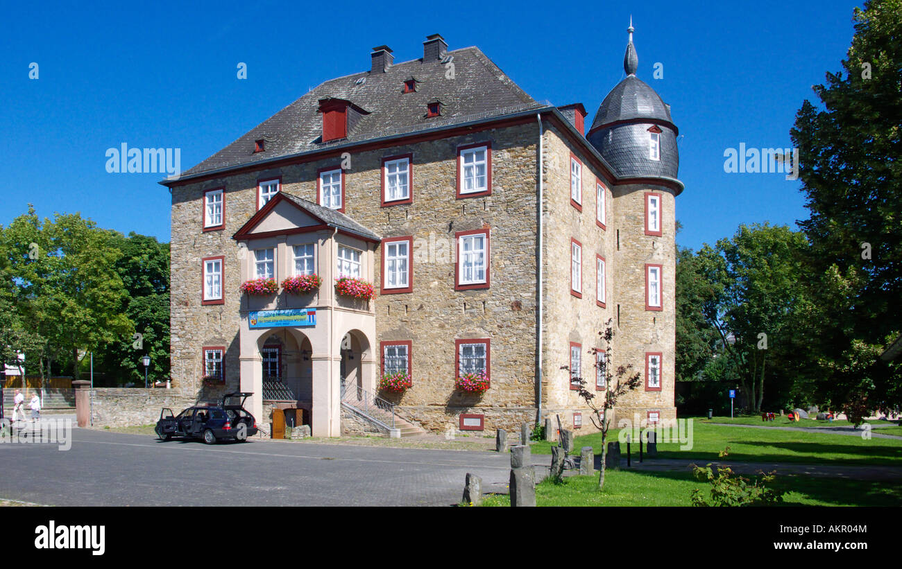 Schloss Werdorf in Asslar-Werdorf, Dilltal, Westerwald, Hessen Stock Photo