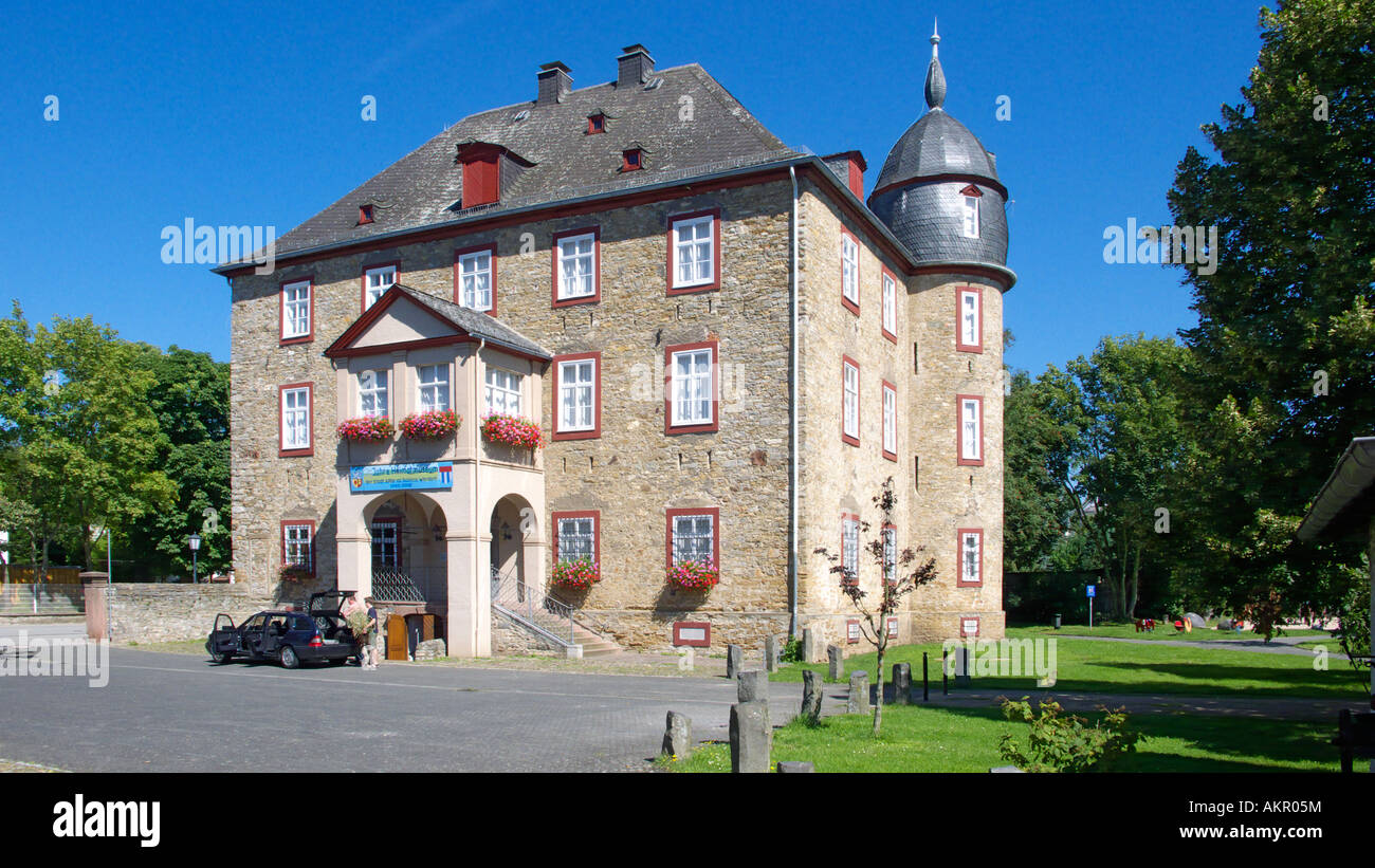 Schloss Werdorf in Asslar-Werdorf, Dilltal, Westerwald, Hessen Stock Photo