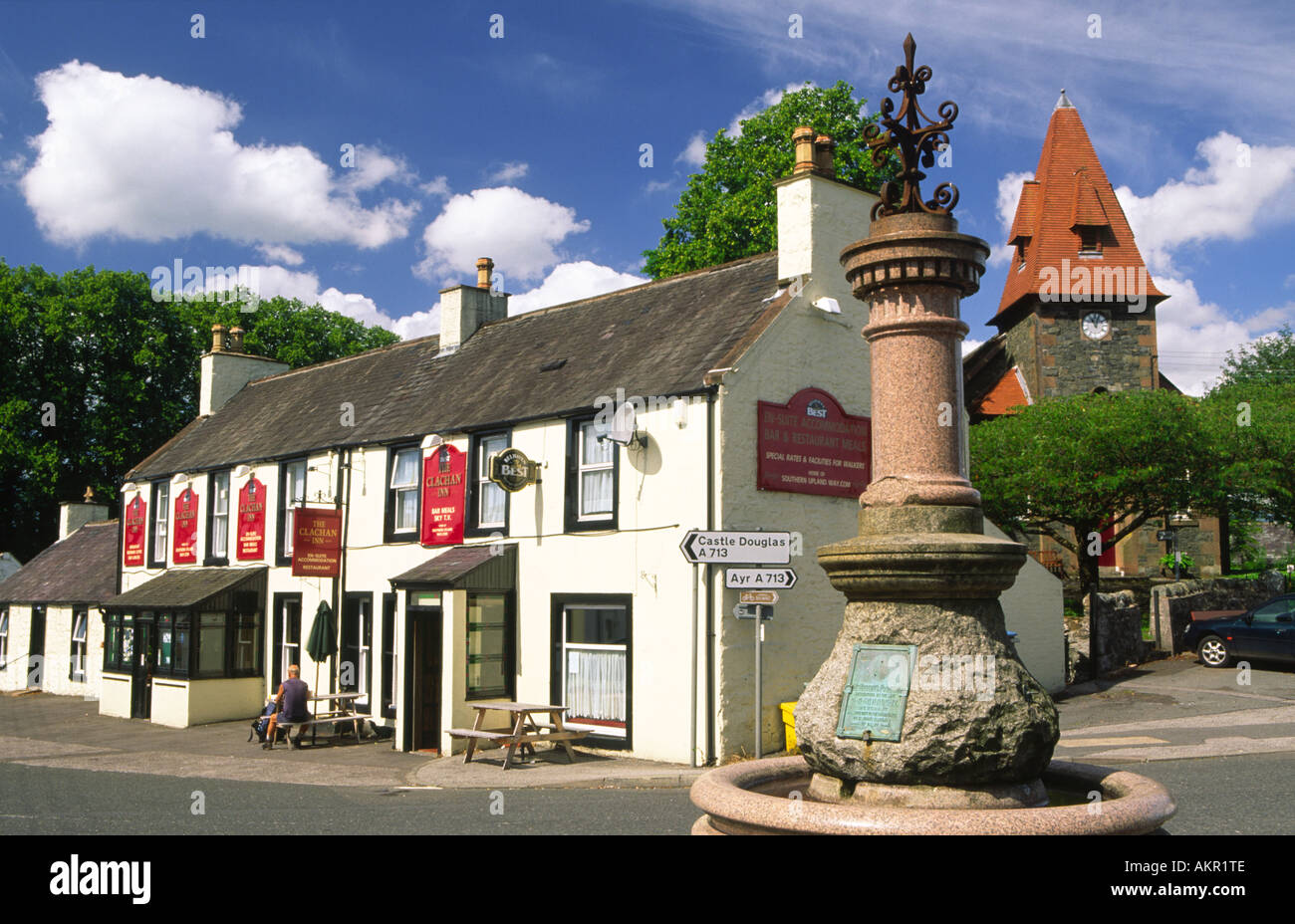 St Johns Town of Dalry Stock Photo Alamy