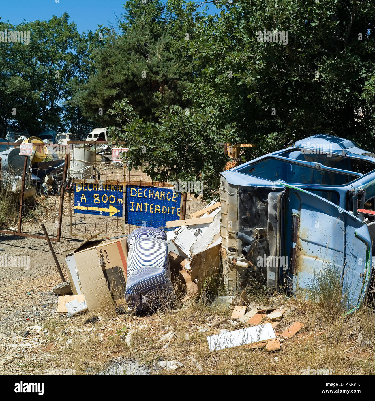 Rubbish dump site, Vaucluse, Provence, France Stock Photo Alamy