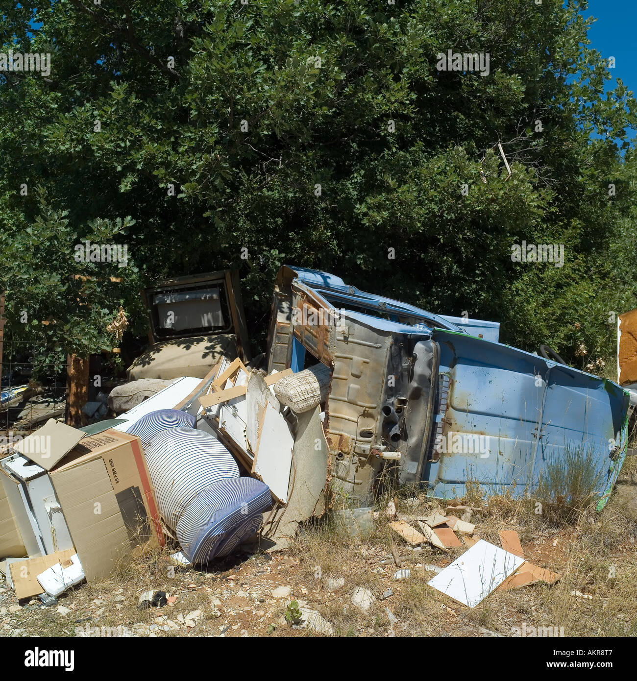 Rubbish dump site, Vaucluse, Provence, France Stock Photo Alamy