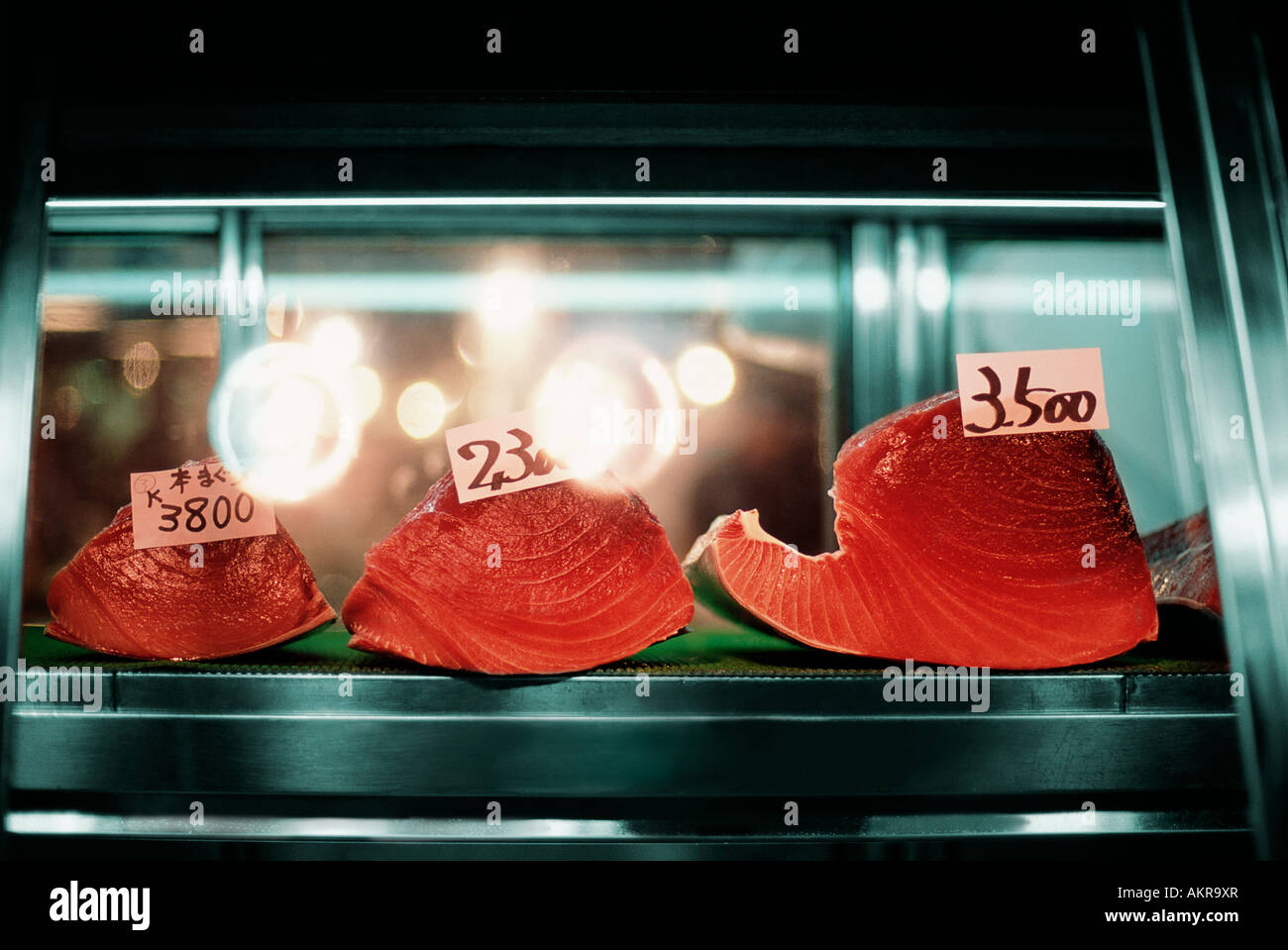 Sushi at fish market Stock Photo Alamy