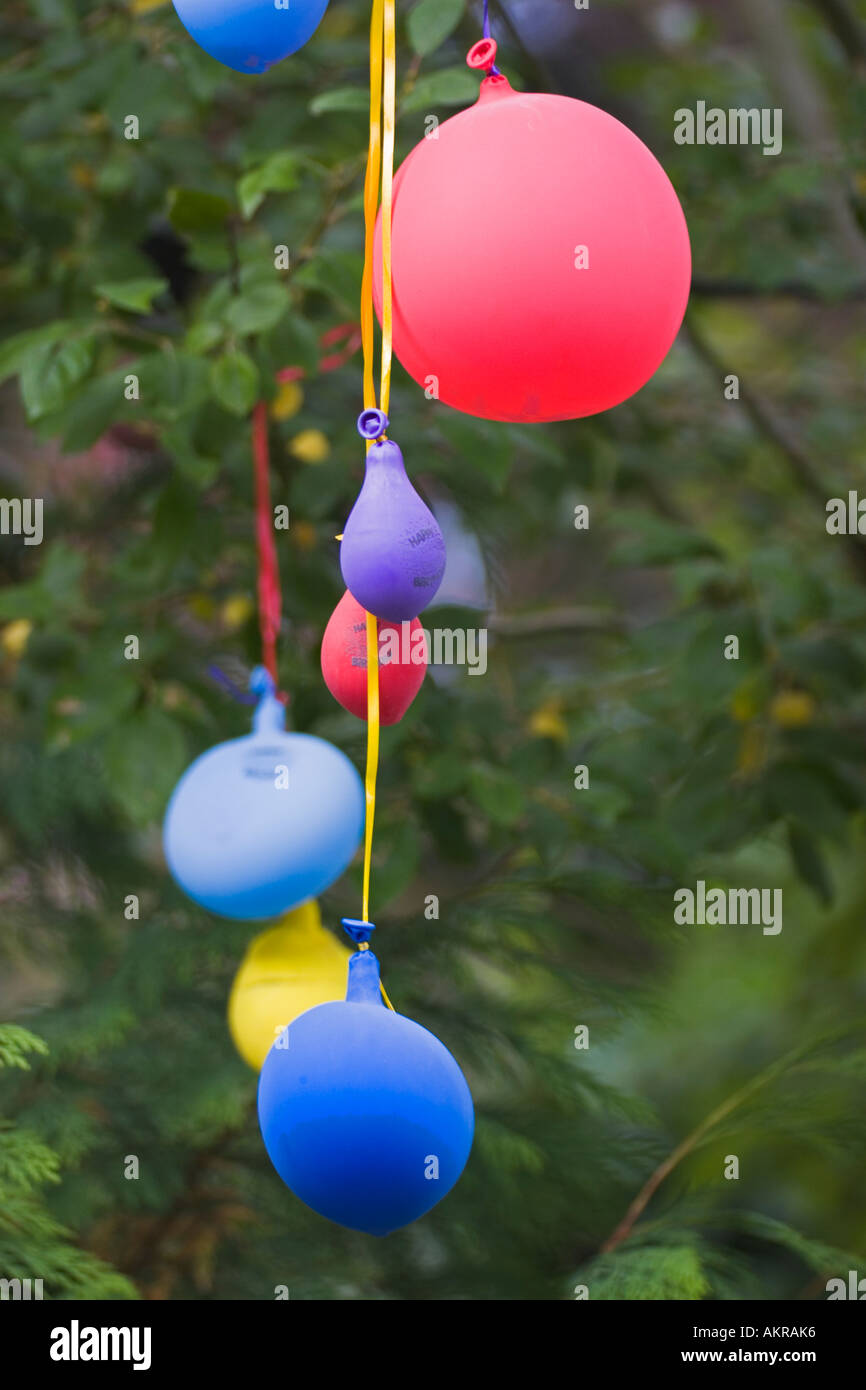 Deflated party baloons balloons Stock Photo Alamy