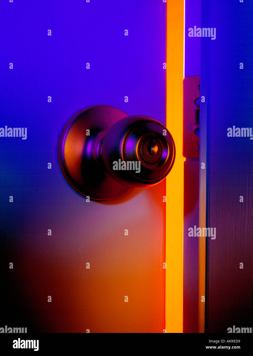 colorful door knob entryway Stock Photo - Alamy
