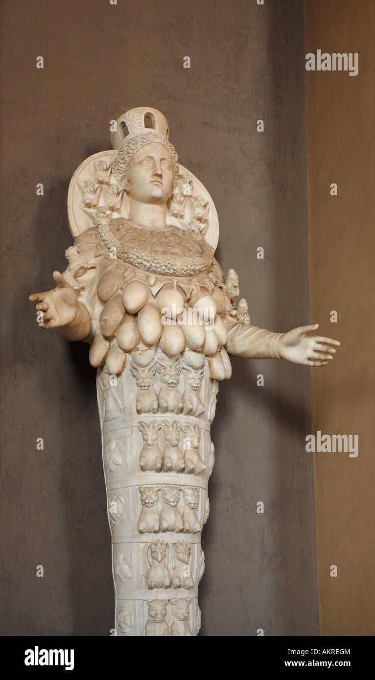 Fertility Goddess statue, Vatican Museums, Italy Stock Photo