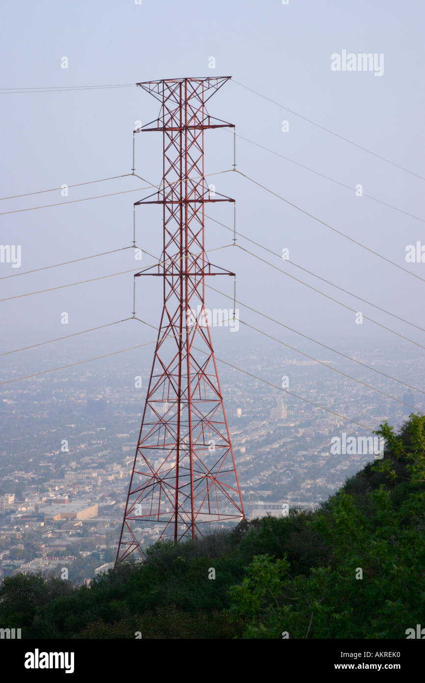 Transmission Tower Runyon Canyon Park Hollywood Hills California USA