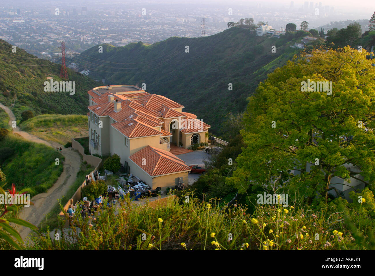Private House in Runyon Canyon Park Hollywood Hills California USA