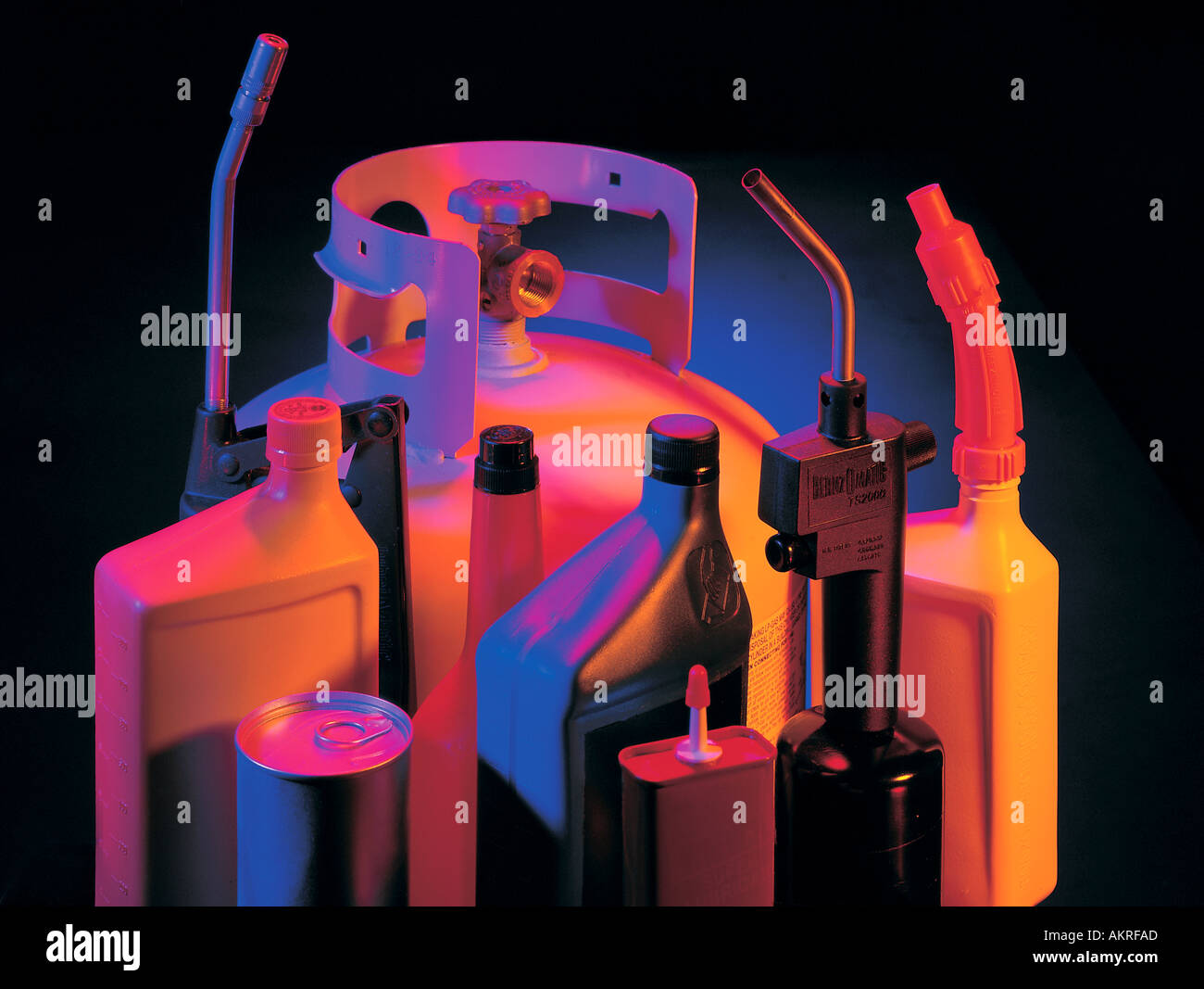 containers of hazardous materials Stock Photo Alamy