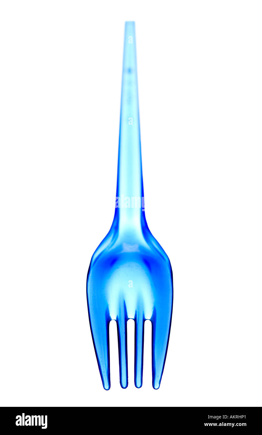 Blue fork Stock Photo