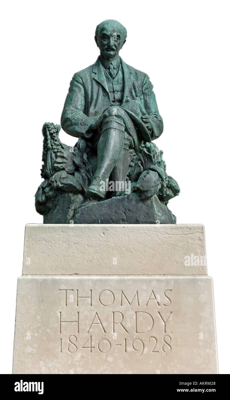 Statue of Thomas Hardy in Dorchester, Dorset, England UK Stock Photo ...