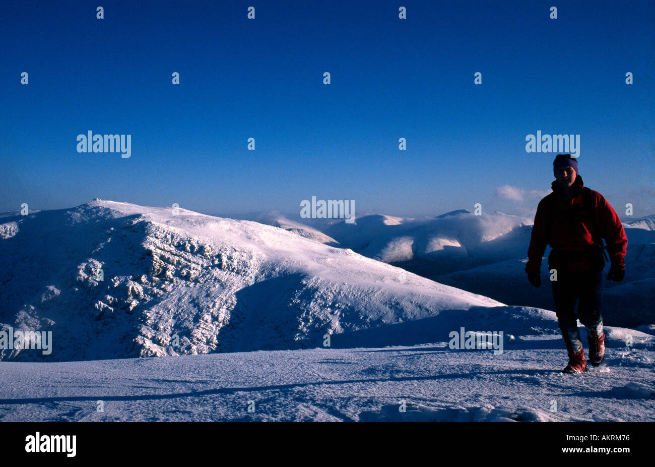 PICTURE CREDIT DOUG BLANE Doug Blane mountaineering in Scotland Stock Photo