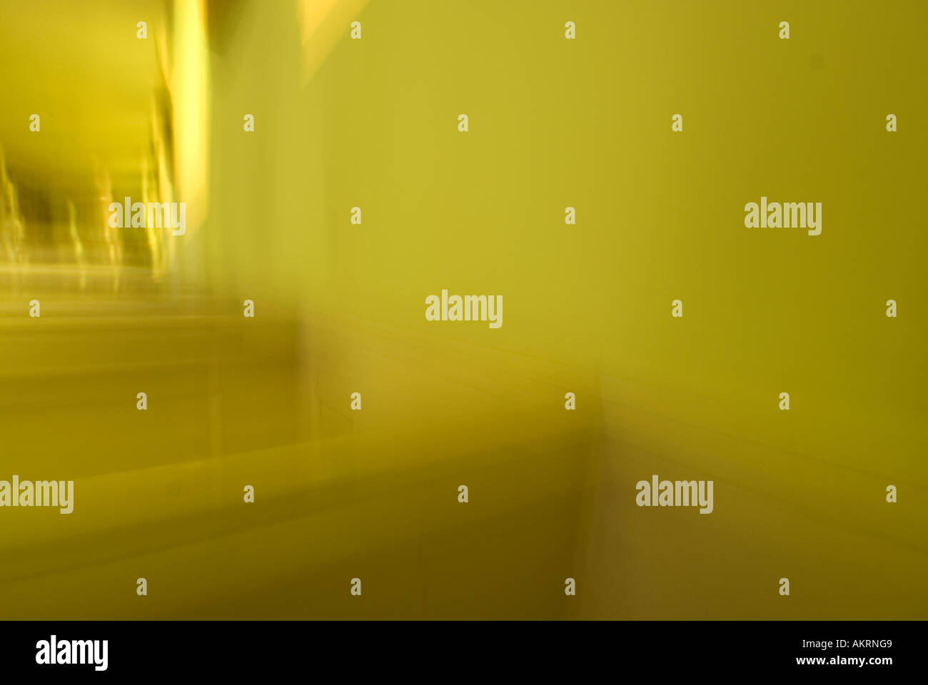 Stock image of yellow stairs blurred like in a dream Stock Photo