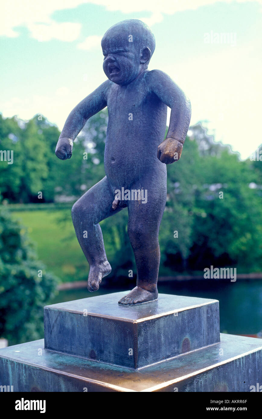 Baby Statue Vigeland Park Oslo Norway Stock Photo - Alamy