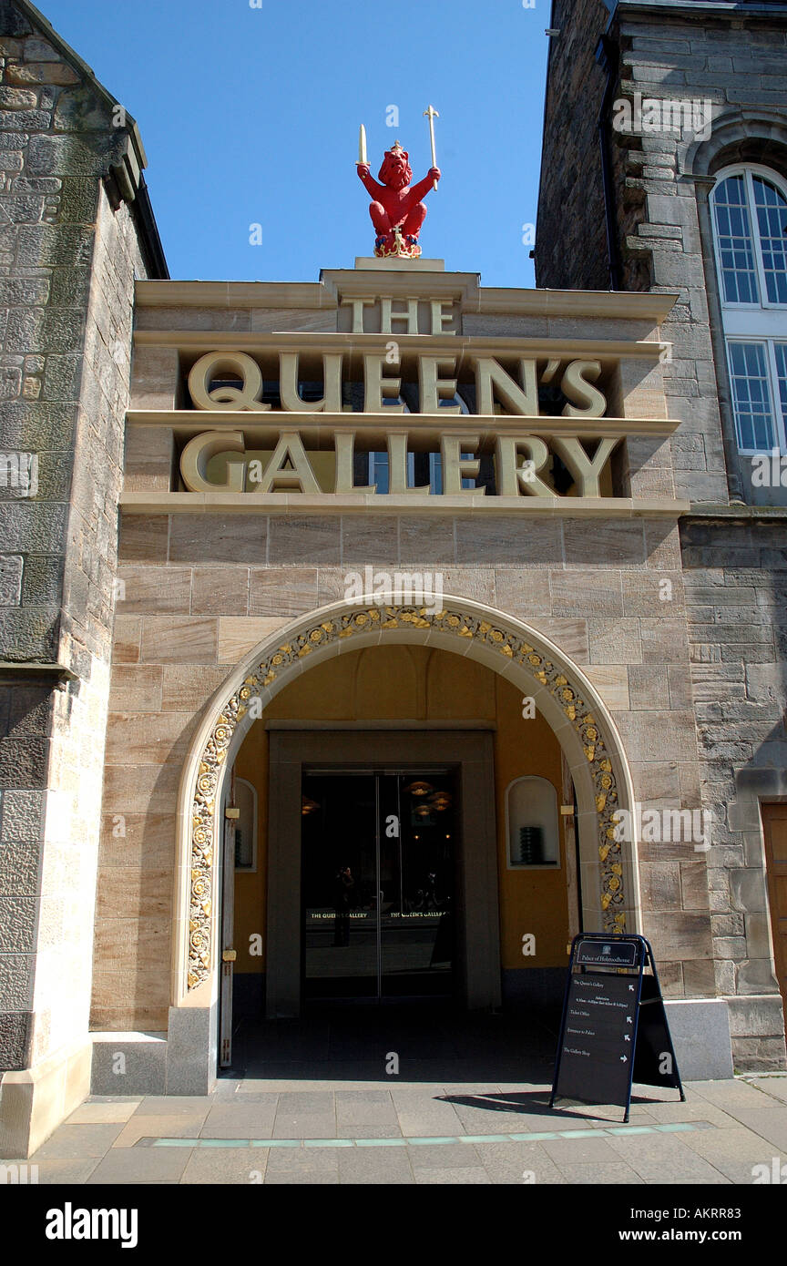 Holyrood Palace edinburgh Scotland the Queens Gallery Holyrood Stock Photo Alamy