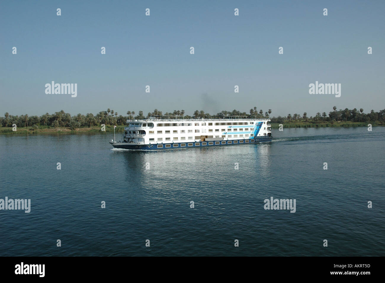 Nile Cruiser on The River Nile Luxor Egypt Stock Photo - Alamy
