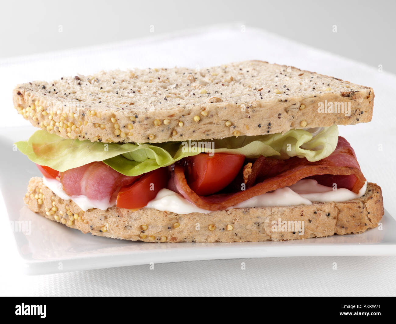 BLT bacon lettuce tomato sandwich Stock Photo Alamy