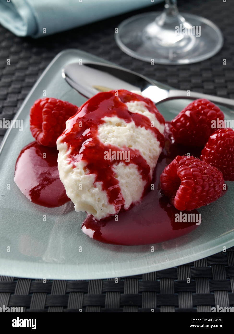 White chocolate mousse quenelles hires stock photography and images Alamy