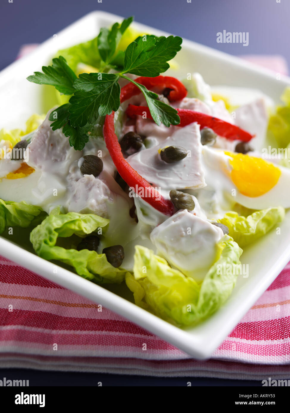 Chicken Egg Salad Stock Photo - Alamy
