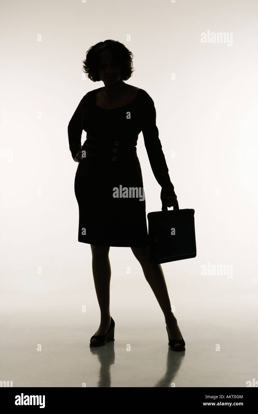 Powerful woman silhouette hi-res stock photography and images - Alamy