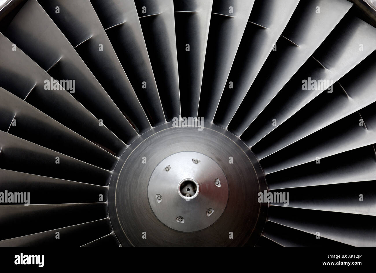 Aircraft engine Stock Photo