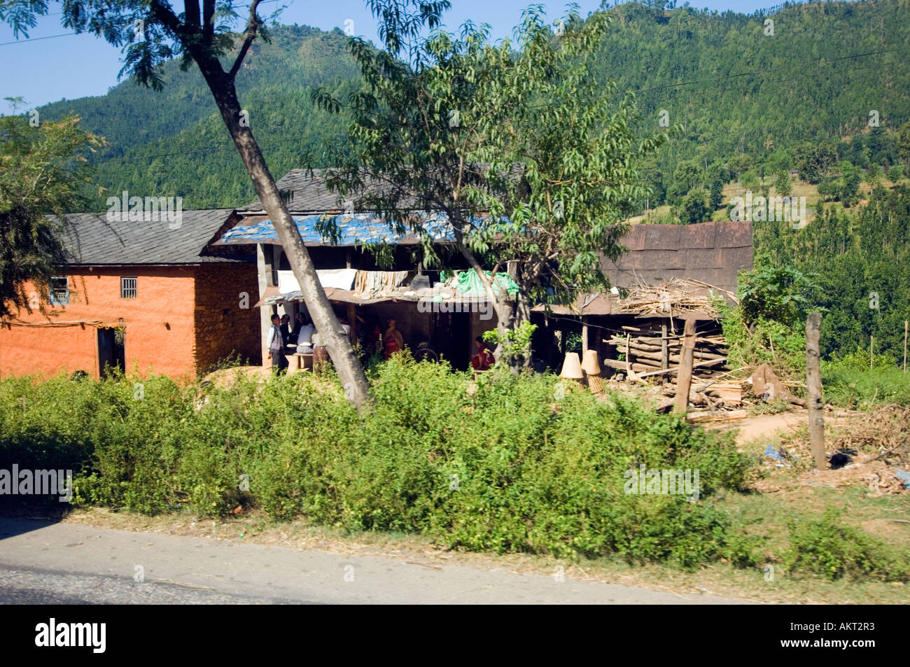 Nepali village house hires stock photography and images Alamy