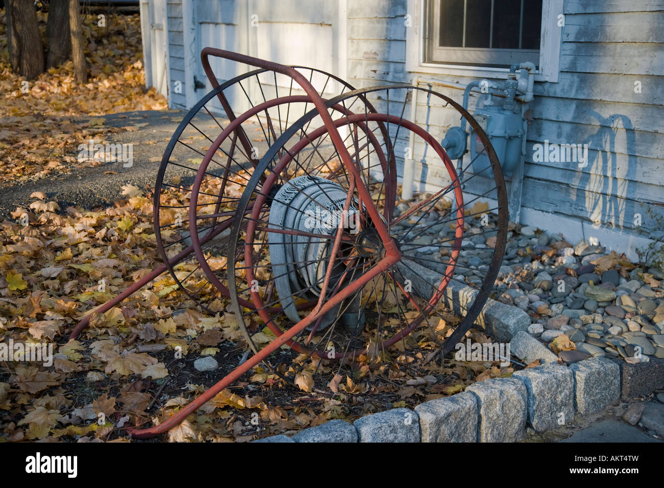Old fire hose Stock Photo Alamy