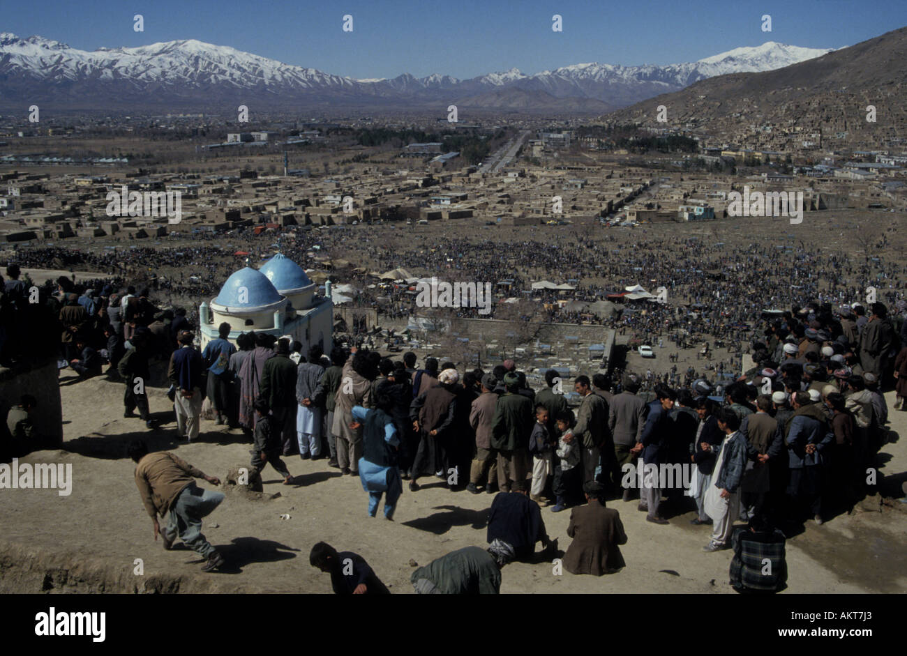 New Year Sol-e-Nau at Sakhi shrine West Kabul Afghanistan Stock Photo
