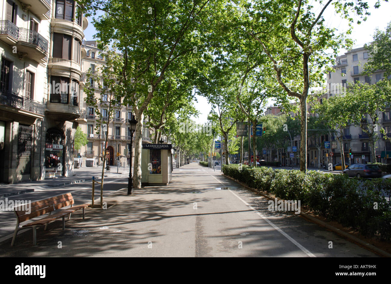 Gran Via de les Corts Catalanes Barcelona Stock Photo - Alamy