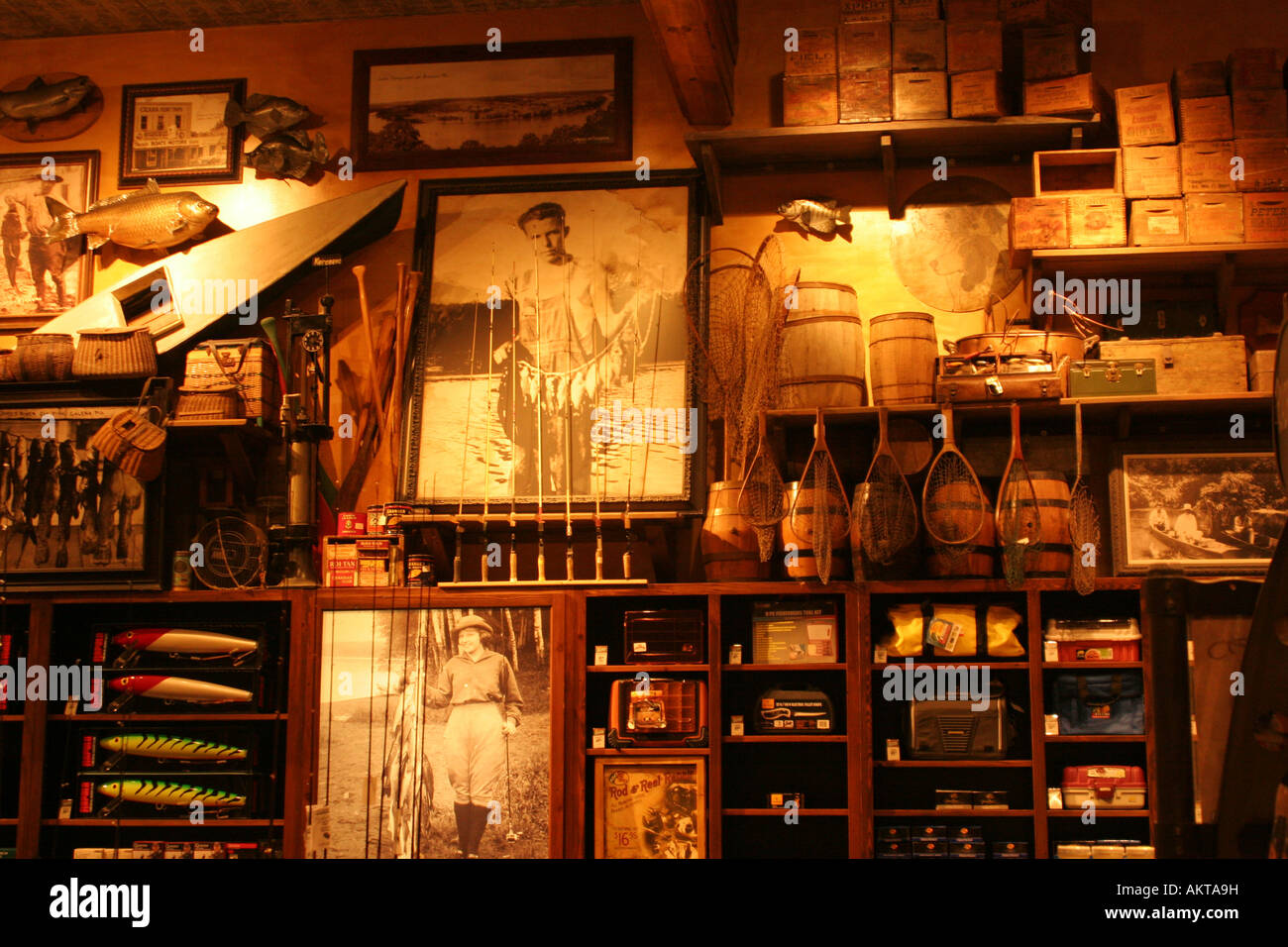 A vintage looking outdoors equipment retail store Stock Photo Alamy