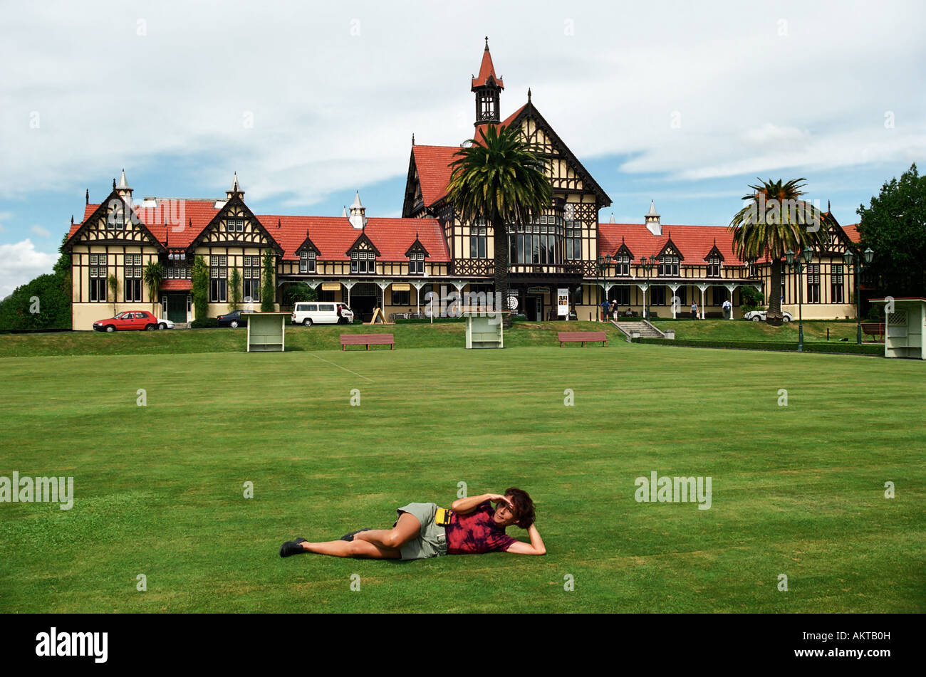 the bath house,rotorua,new zealand Stock Photo Alamy