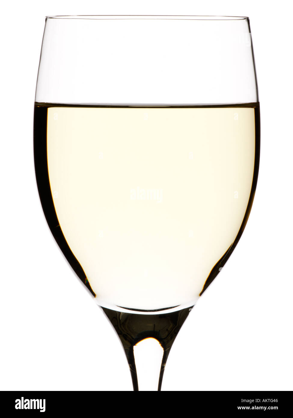 White wine glass Stock Photo Alamy