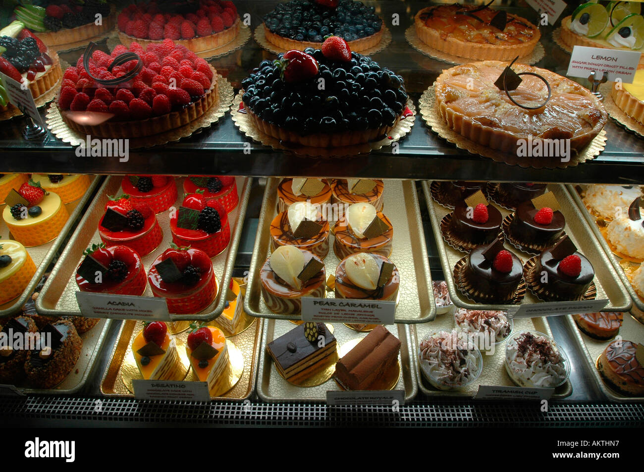 Pastries at Bruno s Bakery during a Greenwich Village food tour Stock