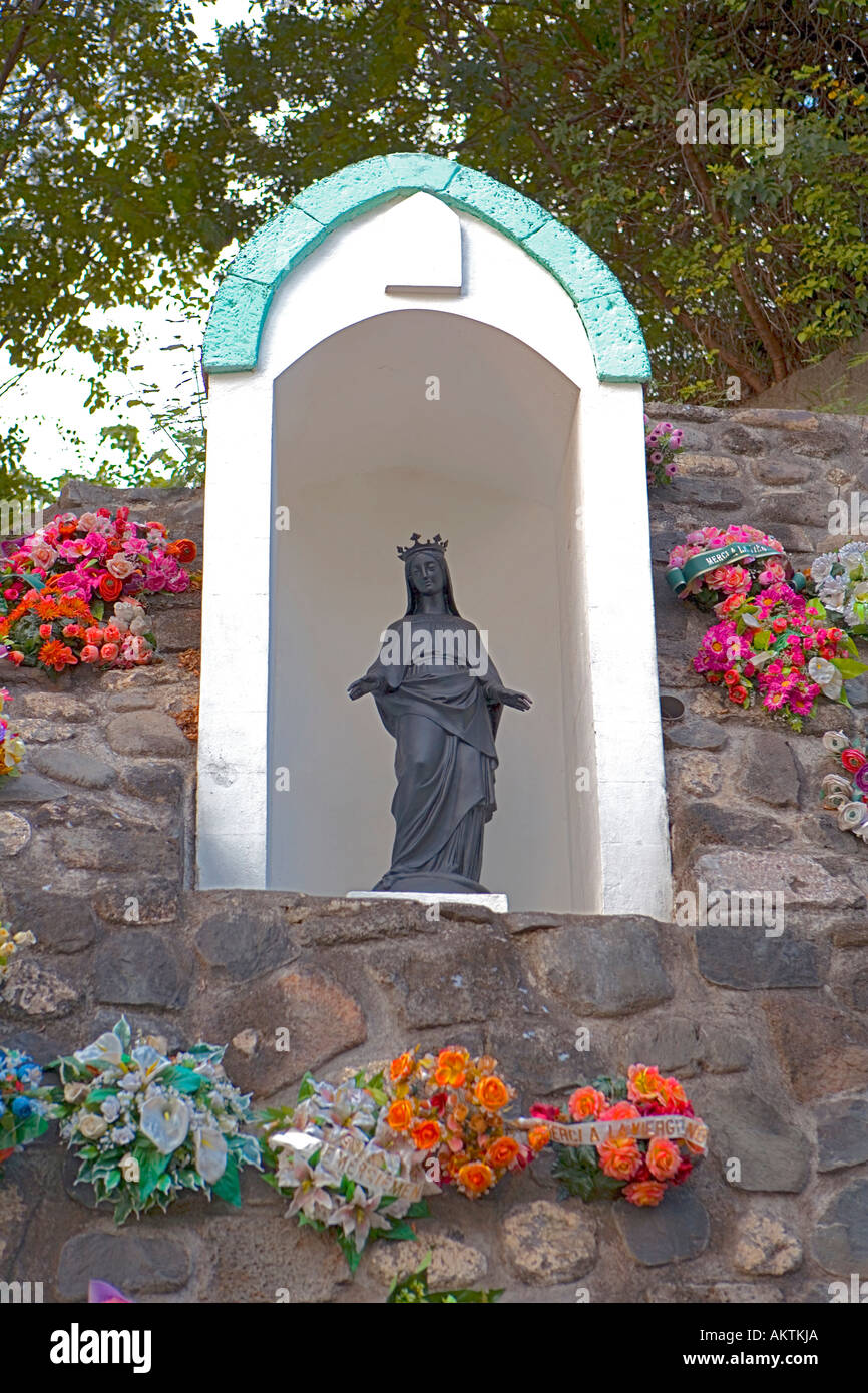Réunion Island Black Virgin Grotto/Shrine (La Vierge Noire, Lieu de Pèlerinage, grotte Stock