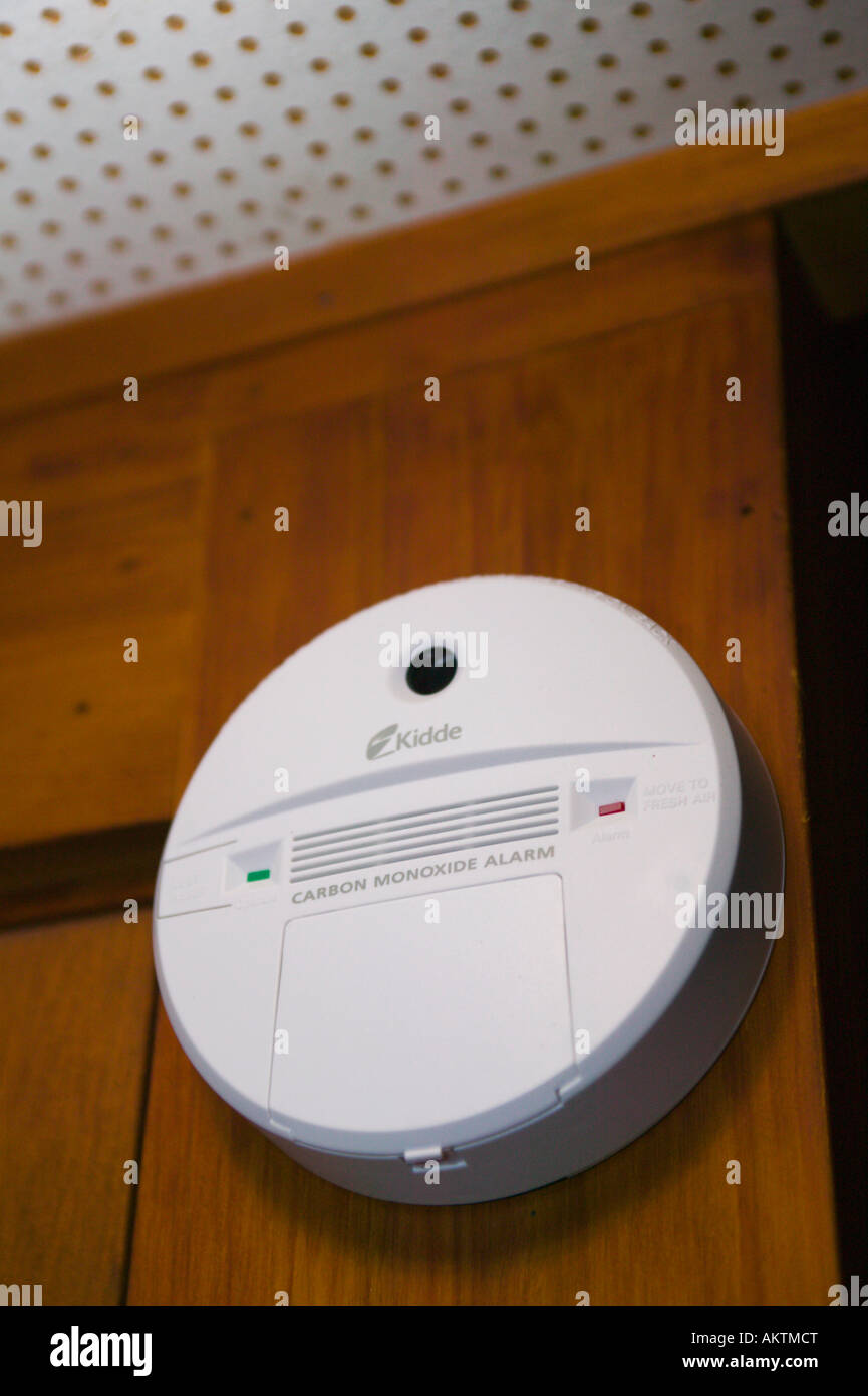 Carbon Monoxide Alarm in Home Stock Photo